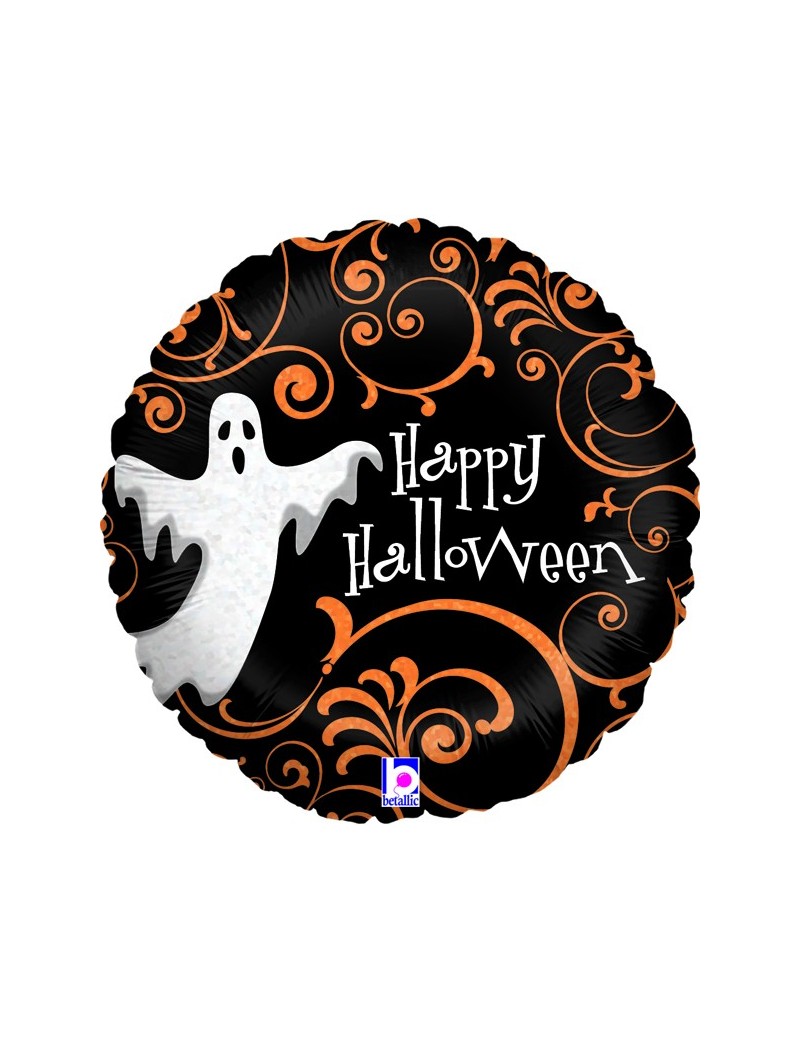 Mini Palloncino Tondo Happy Halloween Fantasmino