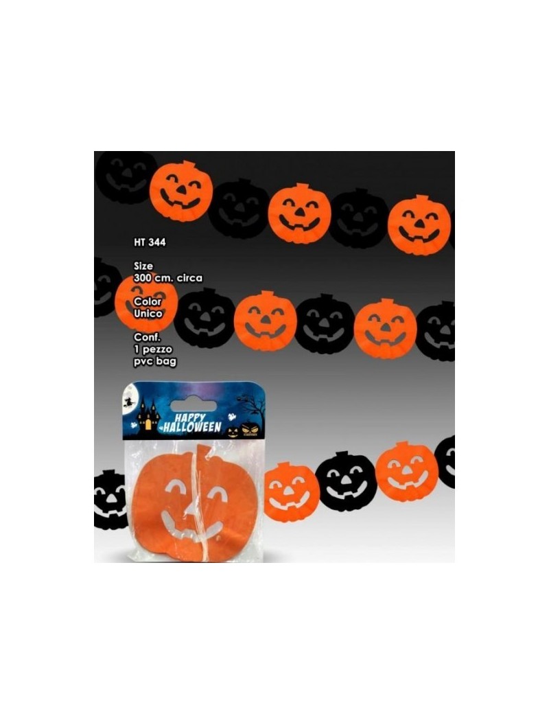 Festone di Carta Zucche Halloween