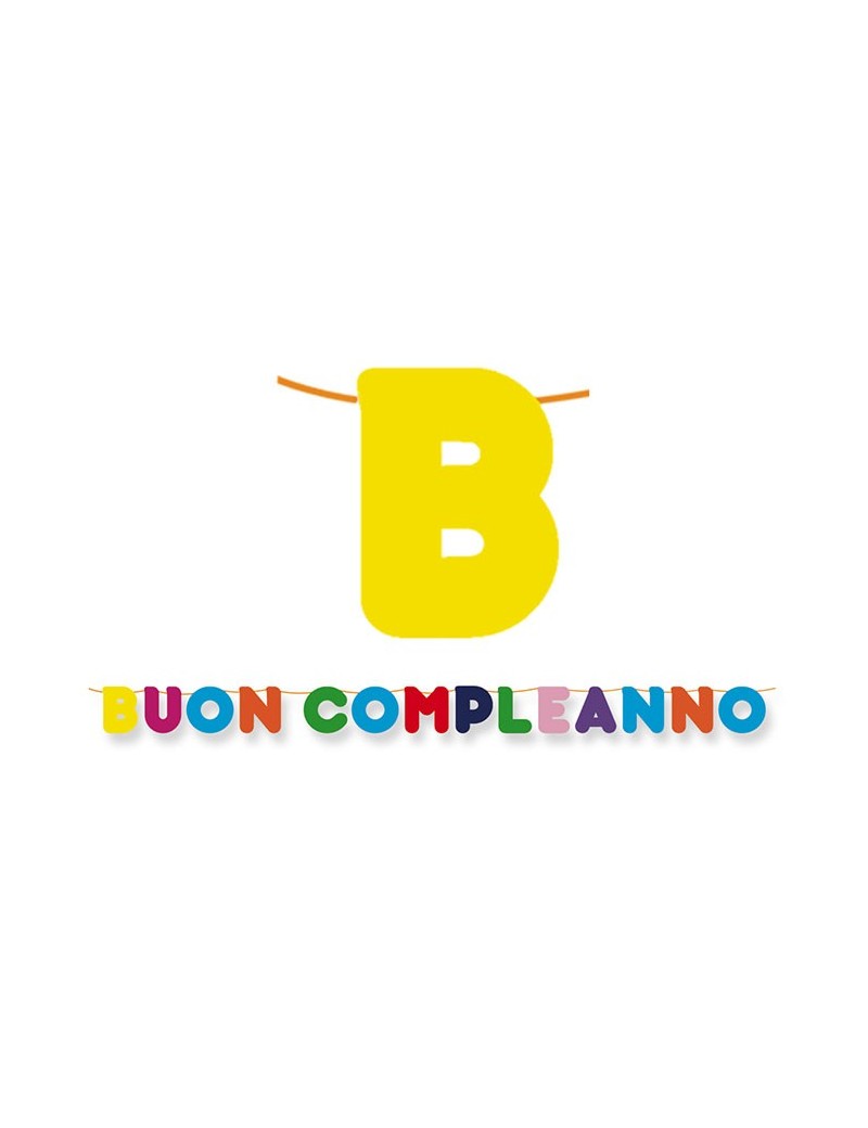 Festone Buon Compleanno Multicolor
