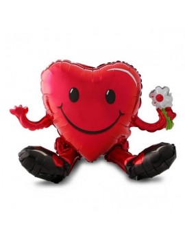 Palloncino Cuore Smile Love Rosso