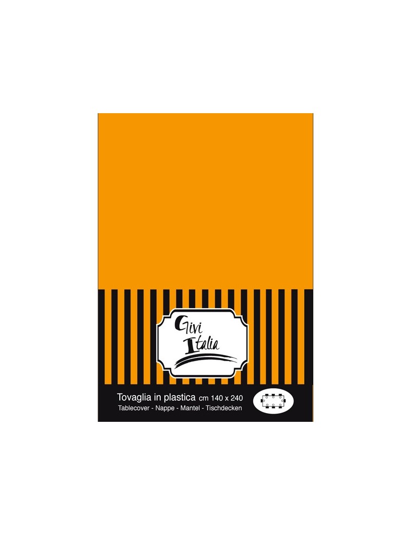 Tovaglia Arancio in PVC (140x240 cm)