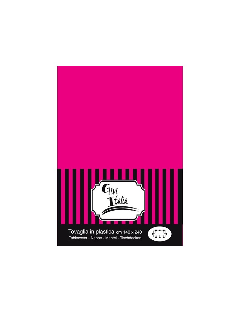 Tovaglia Fucsia in PVC (140x240 cm)