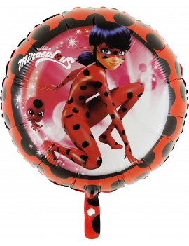 Palloncino Tondo Miraculous - Lady Bug