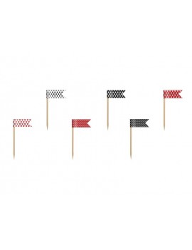 Picks Toppers Bandierina LadyBug (6 pz)