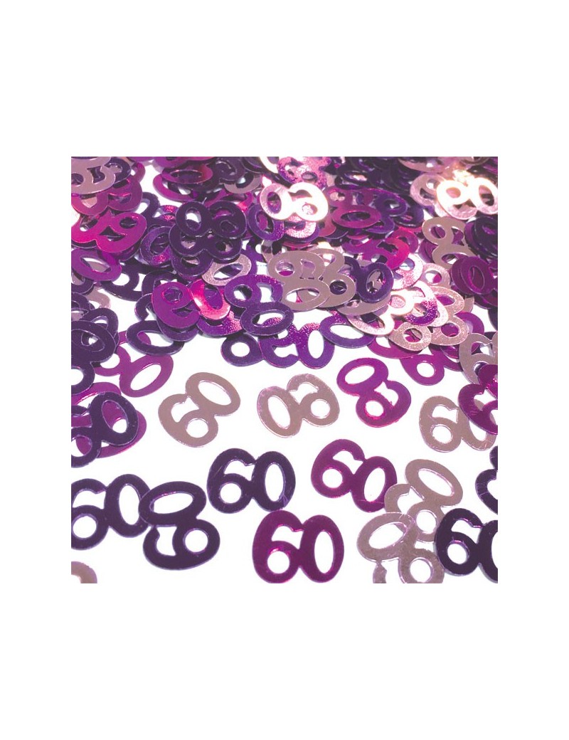 Confetti Decorativi Numero 60 Fucsia