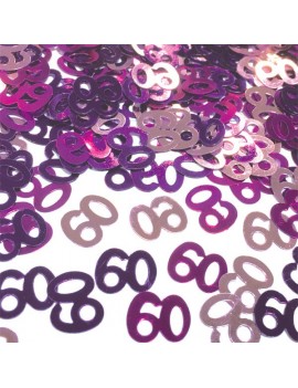 Confetti Decorativi Numero 60 Fucsia