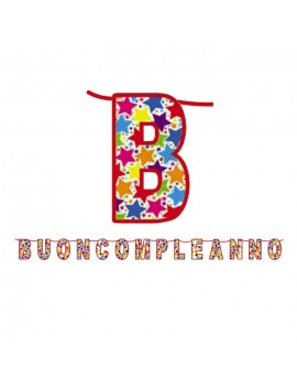 Festone Buon Compleanno Stardust