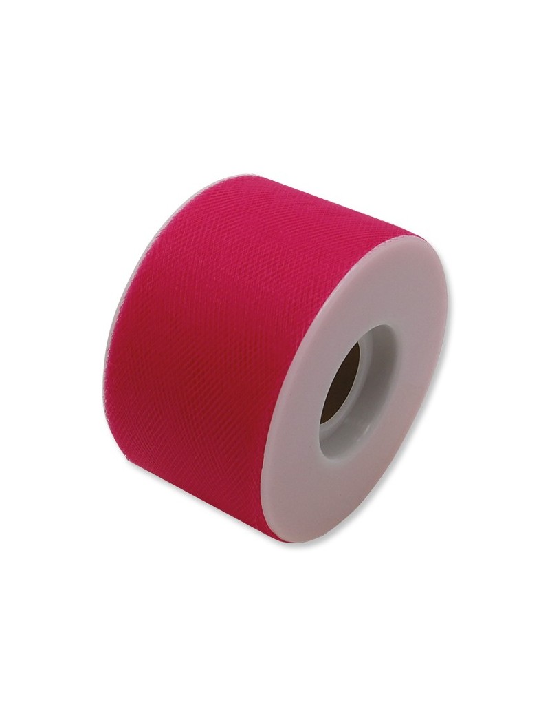 Tulle 5 cm x 50 mt colore Fucsia