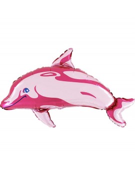 Palloncino in Mylar Delfino Rosa