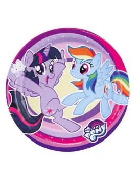 Piattini My Little Pony Viola da 18 cm