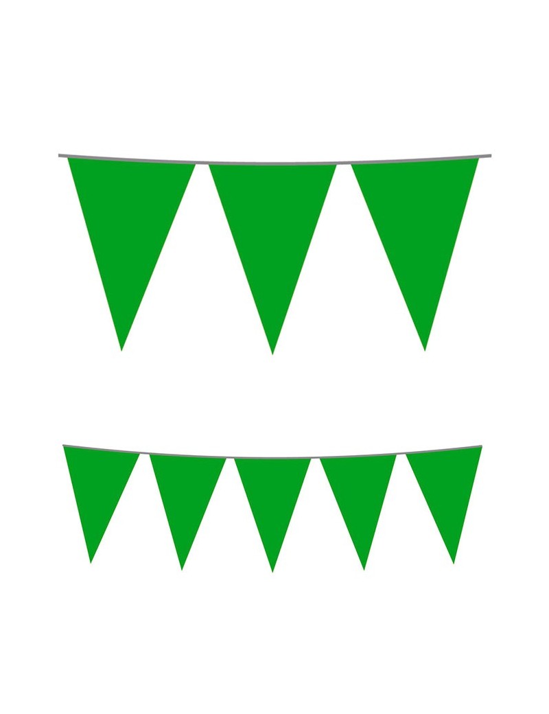 Festone Bandierina in Plastica Verde