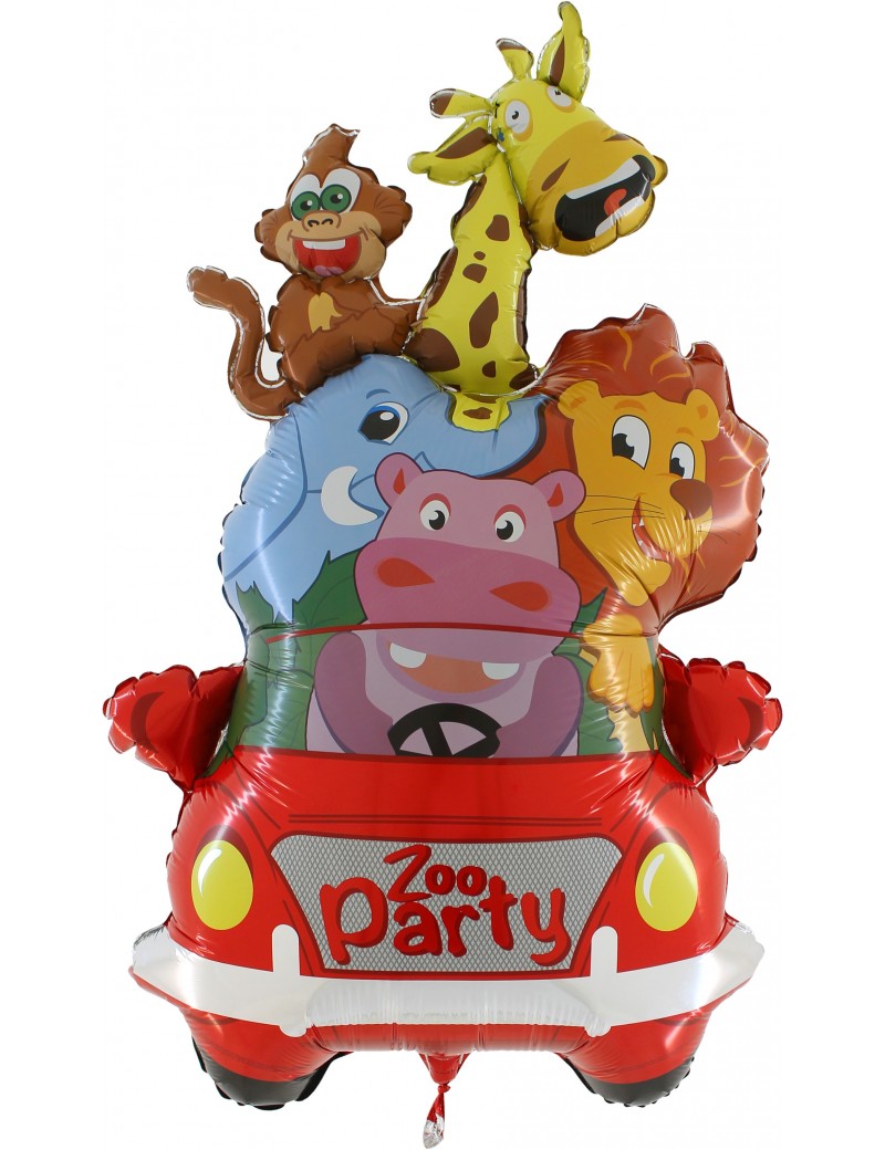 Party Time Palloncino In Foil A Forma Di Volpe - 67 Cm, Con Tema Animali Della Foresta, Per Feste E Decorazioni
