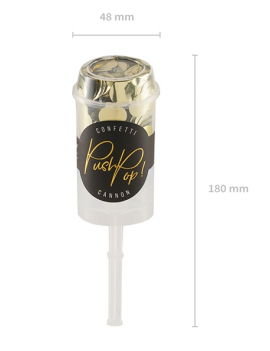 Spara Confetti Push Pop Gold
