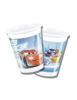 Bicchieri di Plastica Cars Ice da 200 ml (8 pz)