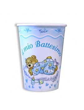 Bicchieri il Mio Battesimo Orsetto Celesti (10 pz)