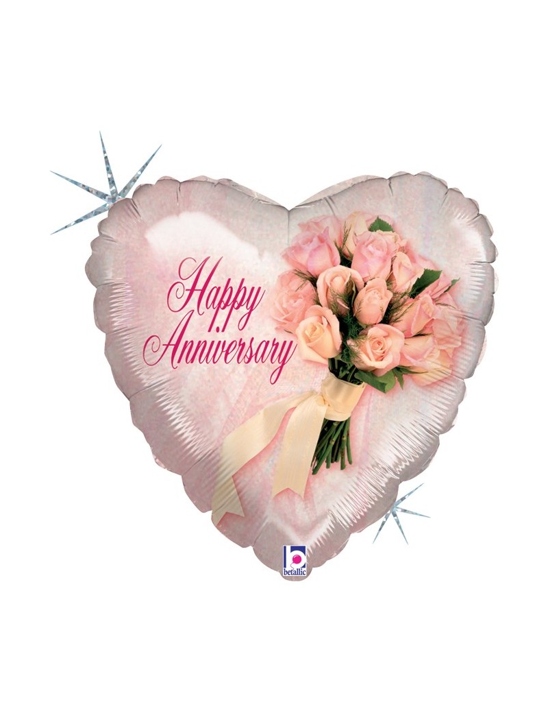 Palloncino Cuore Happy Anniversary