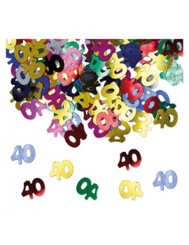 Confetti Decorativi Numero 40 Multicolor