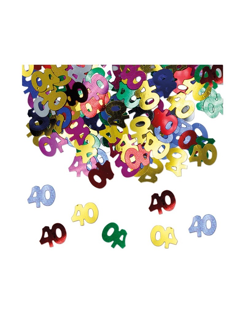 Confetti Decorativi Numero 40 Multicolor