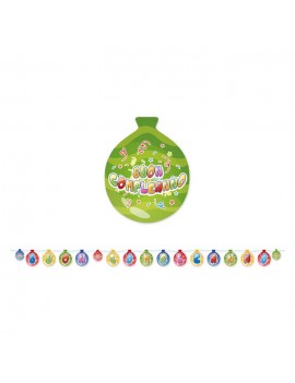 Festone Buon Compleanno Balloon Multicolor