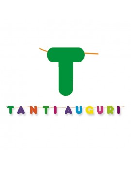 Festone Maxi Tanti Auguri Multicolor
