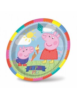 8 Piatti Piccoli 18 cm Plastic Free – Peppa Pig – Idea Palloncini