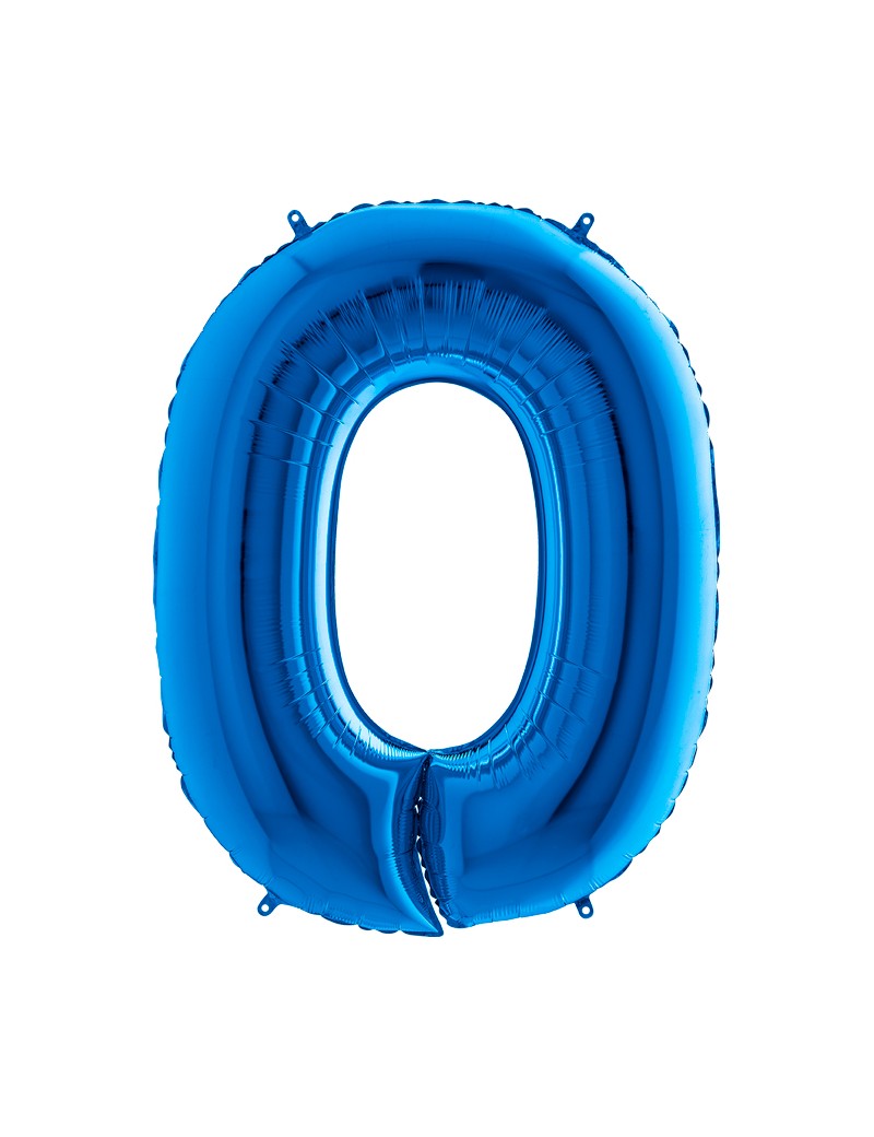 Palloncino Gigante Numero 0 (zero) - Blu