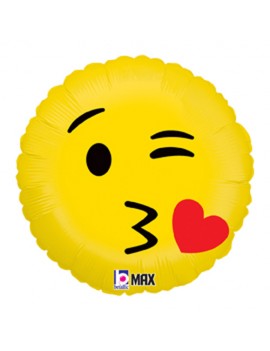 Palloncino Mylar Emoji Kiss...