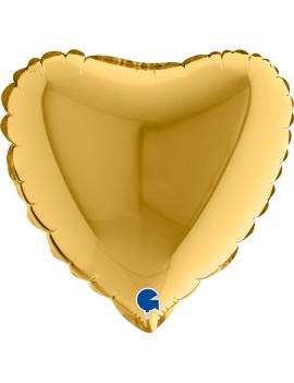 Palloncino Mini Cuore Oro 9"