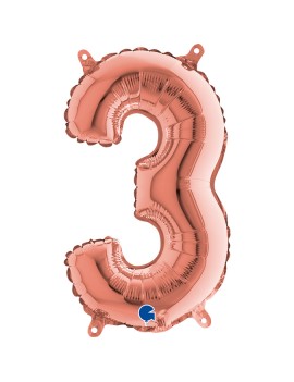 Palloncino Numero 3 Rosa...