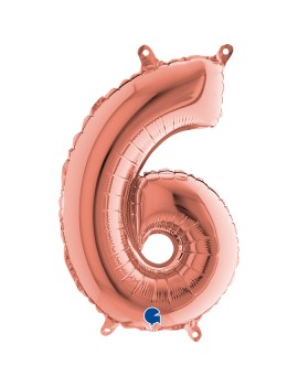 Palloncino Numero 6 Rosa...