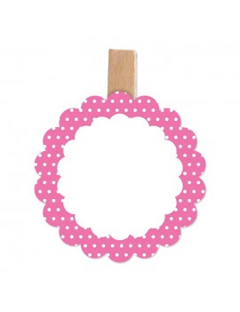Segnaposto Pois Fucsia (6 pz)