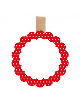 Segnaposto Pois Rosso (6 pz)