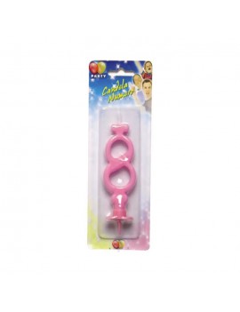 Candelina Maxi Rosa Numero 8