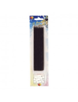 Candeline Matita Nere (12 pz)