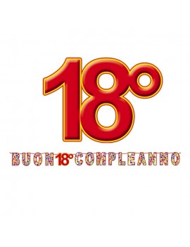 Striscione Maxi Buon 18 Compleanno
