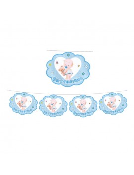 Festone Nuvolette Battesimo  (4 mt)