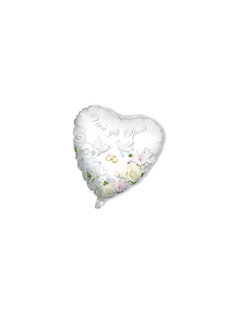 Palloncino Cuore Viva Gli Sposi Big