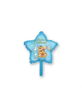 Palloncino Mini 1 Compleanno Celeste
