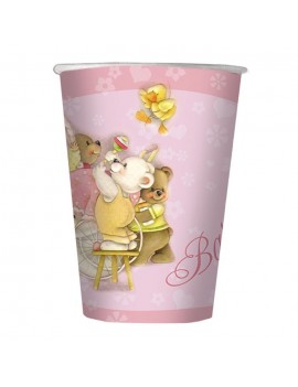 Bicchieri Battesimo Rosa (10 pz)