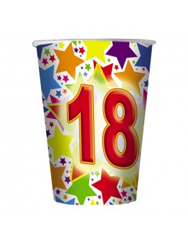 Bicchieri Compleanno 18 Anni (10 pz)