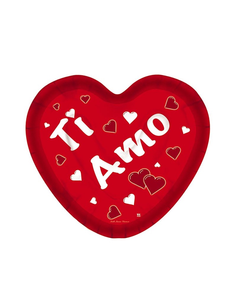 Piatti 20x20 Ti Amo (10 pz)
