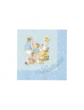 Tovaglioli 25x25 Battesimo Celeste (20 pz)