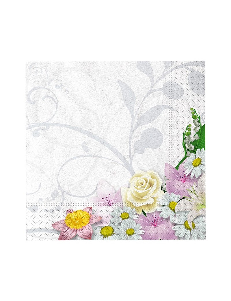 Tovaglioli 25x25 Tema Floreale (20 pz)