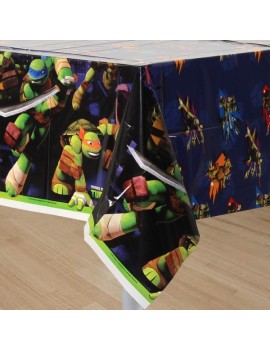 Tovaglia in Plastica Tartarughe Ninja (1.80x1.20))