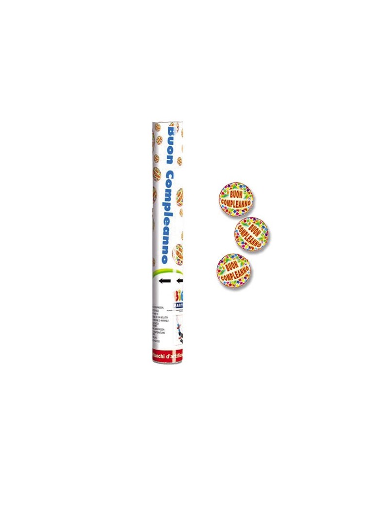 Spara Coriandoli Buon Compleanno