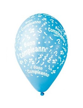 Palloncini Buon Compleanno Celesti
