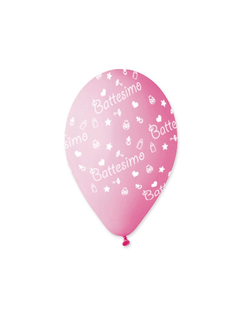 Palloncini Battesimo Rosa