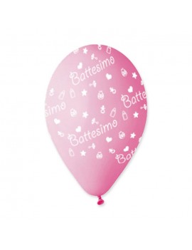 Palloncini Battesimo Rosa