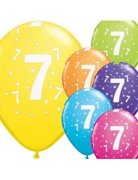 Palloncini Numero 7 Multicolor