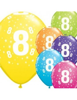 Palloncini Numero 8 Multicolor
